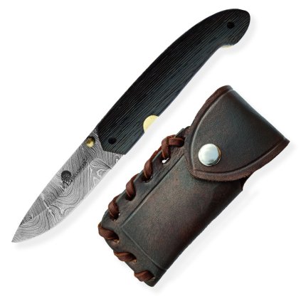 Lovecký zavírací nůž Dellinger Damascus Floki PMX109