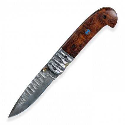 Hunting folding Damascus knife Dellinger SISSO Sentinell 2