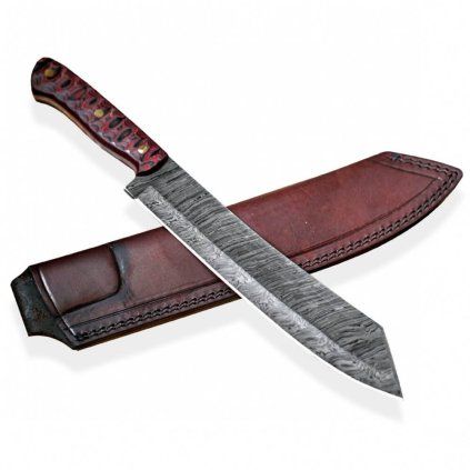 Folded steel machete Dellinger Schatten – micarta handle