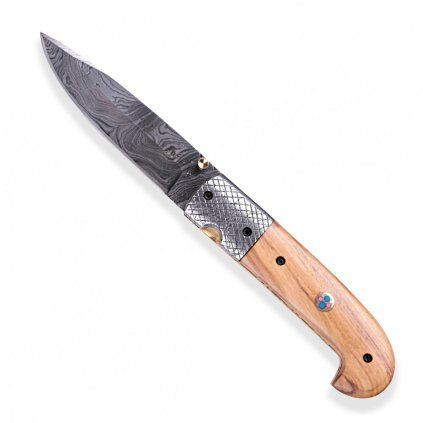 Damaškový zavírací nůž Dellinger Olive Sentinell