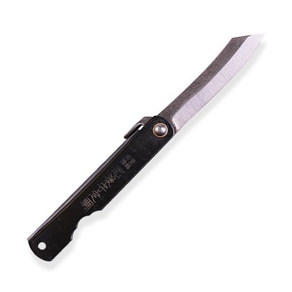 japonský nůž HIGONOKAMI "L" full steak – black PO-005B