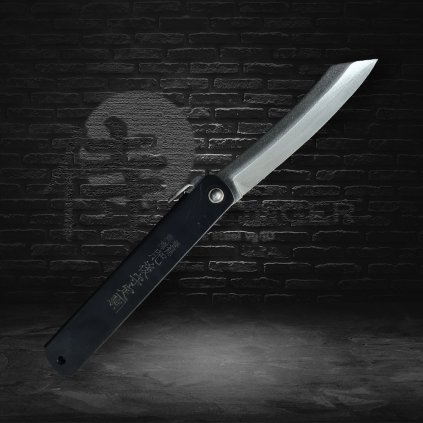 Japanese knife HIGONOKAMI "XL" full steak - black