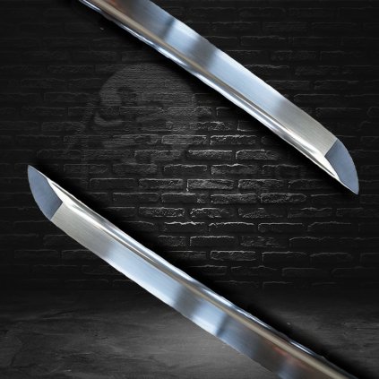 Full tang tactical wakizashi - Clay tempered L6 steel, Japanese sword