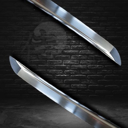 Full Tang Tactical Wakizashi - Clay Tempered L6 Steel, Japanese Sword