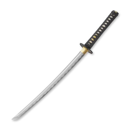 Replika samurajského meče wakizashi Shimane 1,60 Shaku, překládaná ocel AISI 1045, leštěná imitace hamonu, Yokote