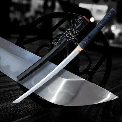 Akebono katana made of T-10 carbon steel, real life Hamon Yahazu