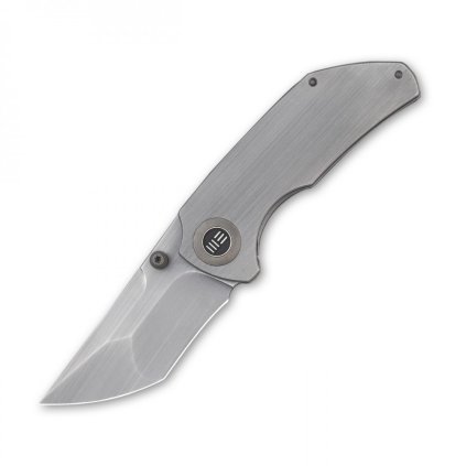 Kompaktní zavírací nůž WEKNIFE Thug Grey Stonewashed s čepelí z oceli CPM 20CV a titanovou rukojetí