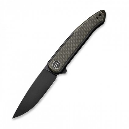 zavírací nůž WEKNIFE Smooth Sentinel Green Micarta Black Stonewashed WE-WE20043-4