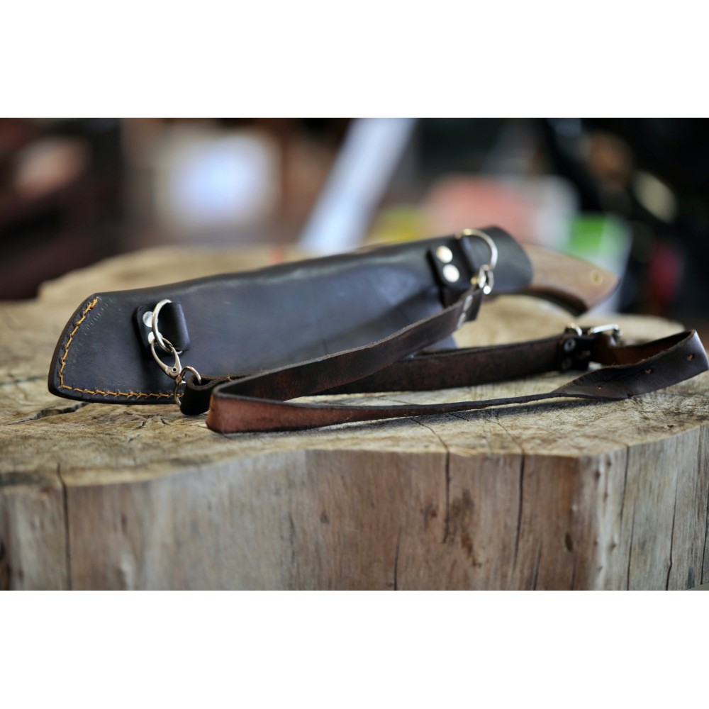 Mačeta Dellinger Executive D2 Walnut – ořech a buvolí roh