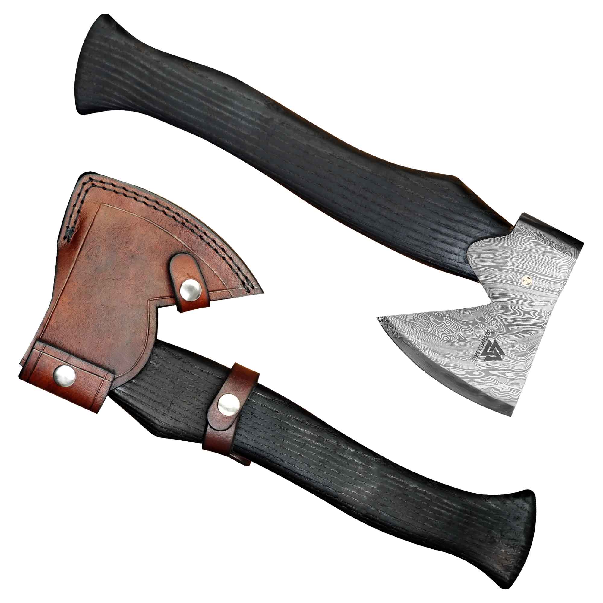 Kovaná damašková sekera Dellinger Valhalla Ash
