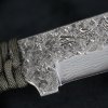 Japonský nástroj Kanetsune Karasu z damaškové oceli s paracordovou rukojetí f