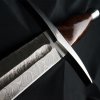Cruzada Sword - funkční meč, ostřený, uhlíková damašková ocel P-PMX131-3