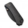 EDC zavírací nůž WEKNIFE Banter Wharncliffe s černou čepelí a rukojetí z Micarty. d