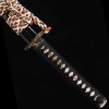 katana dragon flower horimno T 10 Suguha hamon, Bo Hi St 140 10