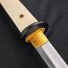 Sběratelská replika japonského nože tanto Murasame z uhlíkové oceli s pravou rejnočí kůží. c