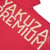 Pánské červené tričko Yakuza Premium YPS 4006 – Round Skull Print 6