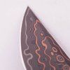 Sběratelský nůž Dellinger Copper Crown dark damascus špička nože