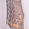 Sběratelský nůž Dellinger Copper Crown light damascus detail damašku