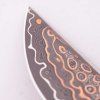 Sběratelský nůž Dellinger Copper Crown light damascus špička nože