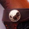 hunting knife Copper Crown Damascus sheath pin