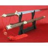 Chinesisches Tai-Chi-Übungsschwert, Klinge aus flexiblem Edelstahl, Holzscheide
