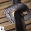 Řemeslná replika meče katana Junrei-sha s leštěnou imitací hamonu a žlábkem Bo-Hi c