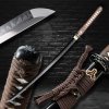 katana Akebono z uhlíkové oceli T-10, reálný Hamon Yahazu