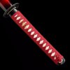 Dekorativní replika samurajského meče katana Jū-dachi 2,30 Shaku, uhlíková ocel AISI 1045, Bo-Hi, leštěná imitace hamonu, Diamond Shaped Yokote f