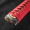 Dekorativní replika samurajského meče katana Tekehiko 2,26 Shaku, uhlíková ocel AISI 1045, leštěná imitace hamonu, Diamond Shaped Yokote, Bo-Hi h