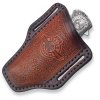 Leather sheath for folding knife zVostra Indian IMGR-01