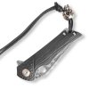 Lovecký zavírací damaškový nůž Dellinger Ebony Silver