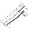 Funkční replika samurajského meče katana Akaei 2,4 Shaku, uhlíková ocel AISI 1095, real Choji Hamon o