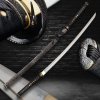 Funkční replika samurajského meče katana Akaei 2,4 Shaku, uhlíková ocel AISI 1095, real Choji Hamon