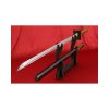 ninja sword YASUNORI made of AISI 1045 carbon steel with polished hamon imitation