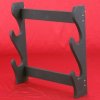 Wall-Mounted Stand for Two Katanas – Black, Matte Finish