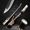 Dragon Japanese Tanto – Tamahagane Steel with Real Notare Hamon