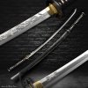 Dragon Japanisches Katana – Tamahagane-Stahl, Horimono-Gravur, Yokote-Spitze – Suguha Hamon