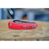 Červený zavírací nůž Dellinger Coyotte Flipper s G10 rukojetí pro každodenní nošení. f