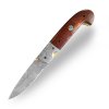 Lovecký zavírací nůž Dellinger SISSO Sentinell s damaškovou čepelí a rukojetí z palisandrového dřeva. b