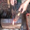 japonský nůž HIGONOKAMI mini s modrým pouzdrem PO-003B 9