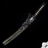 Juken Japanese Tanto – T-10 Steel with Real Hitatsura Hamon
