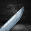 Copper Japanese Tanto – Folded Steel with Real Choji Hamon