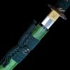 Akuma Katana aus gefaltetem AISI 1075 Stahl mit echtem Hamon