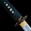 Akuma Katana aus gefaltetem AISI 1075 Stahl mit echtem Hamon