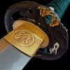 Akuma Katana aus gefaltetem AISI 1075 Stahl mit echtem Hamon