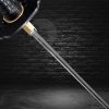Bamboo Japanese Katana - T-10 Steel, Yokote, Hitatsura Hamon