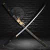 Japanisches Uchigatana – Aikuchi-Montierung, gefalteter Stahl, echter Gunome Hamon