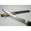 Japanese Sunnobi tanto - Aikuchi, Folded Steel, Real Gunome Hamon