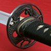Wakizashi FLOWERS – 1.60 Shaku, AISI 1045 carbon steel, polished hamon imitation, yokote