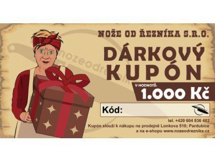 Dárkový kupon 1000